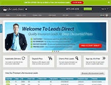 Tablet Screenshot of lifeleadsdirect.com